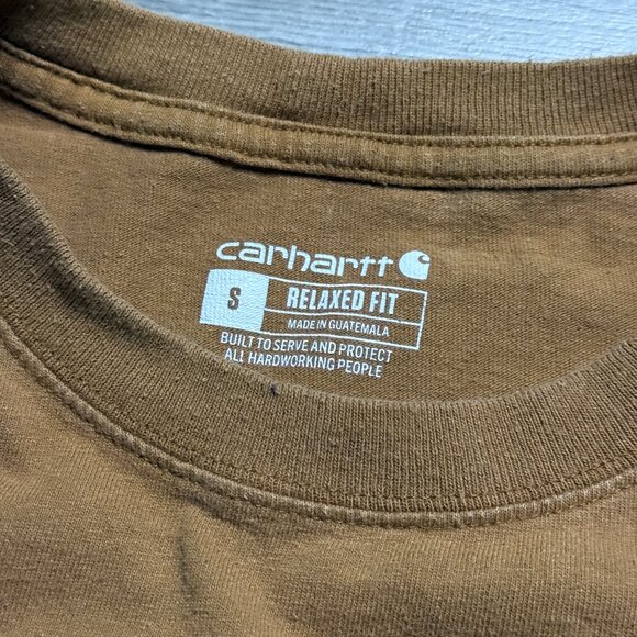 Carhartt Men's Logo Pocket T-Shirt - Brown - Picture 4 of 6